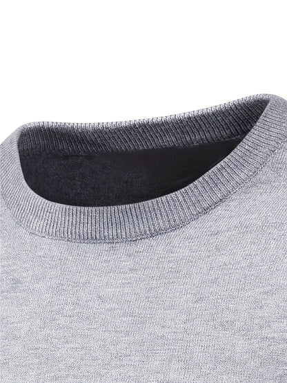 2023 New Cross-border Autumn and Winter Men's Round Neck Random Print Round Neck Knitted Sweater