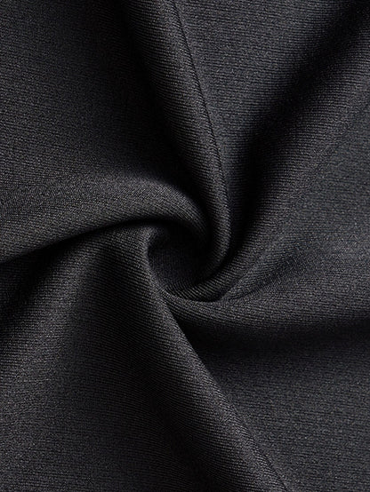 1pc Men's Spring Summer Casual Short Sleeve T-Shirt - Solid Black, Regular Fit Round Neck, Breathable Fabric for Gym, Outdoor  Casual Attire, Gym Shirts, Durable Casualwear, Smooth Texture