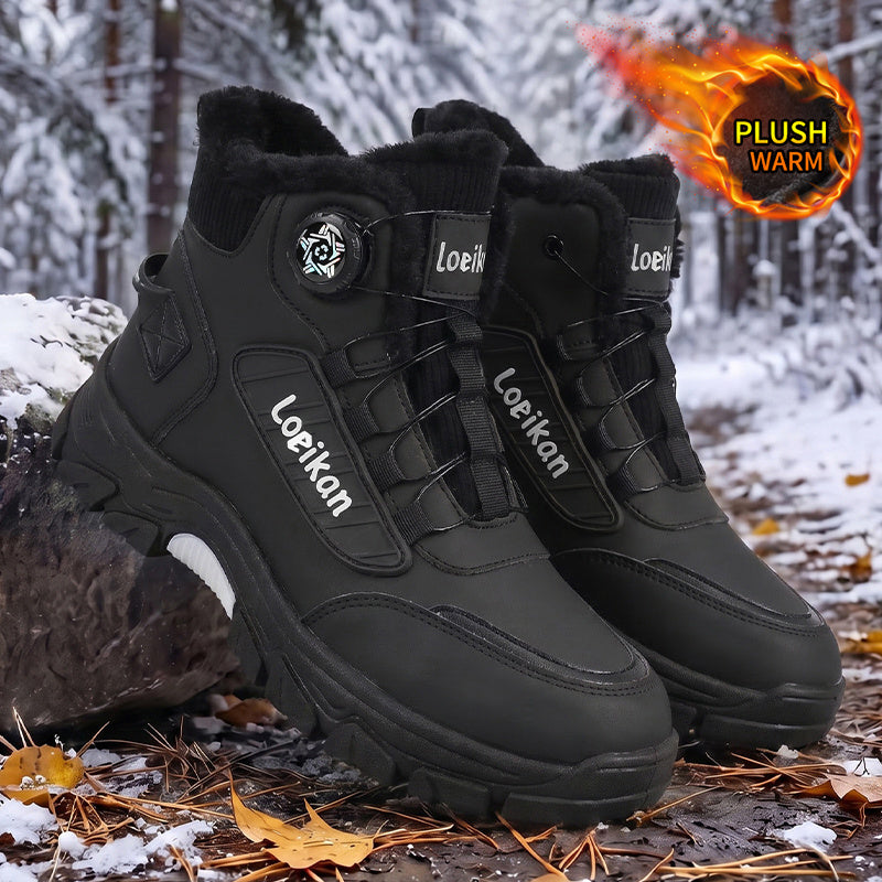 Men's Lightweight Winter Work Boots with Warm Lining & Non-Slip Sole