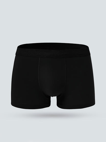 Men's 3-Pack Classic Black Boxer Briefs - Soft, Stretchy, Seamless