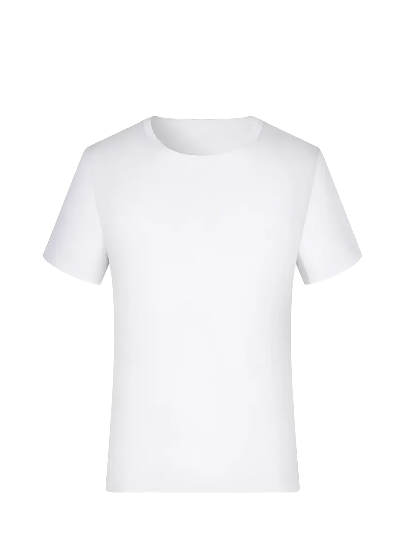 2pcs Men's Quick-Dry T-Shirts - Moisture-Wicking Breathable Gym Shirts with Custom Logo Print, Regular Fit Round Neck for Workout  Casual Wear, Workout Shirts, Durable Sportswear