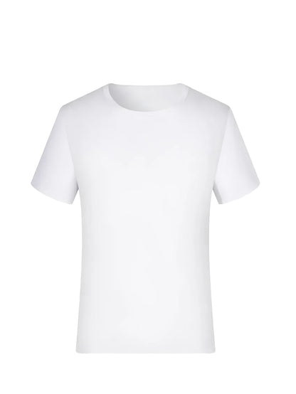 2pcs Men's Quick-Dry T-Shirts - Moisture-Wicking Breathable Gym Shirts with Custom Logo Print, Regular Fit Round Neck for Workout  Casual Wear, Workout Shirts, Durable Sportswear