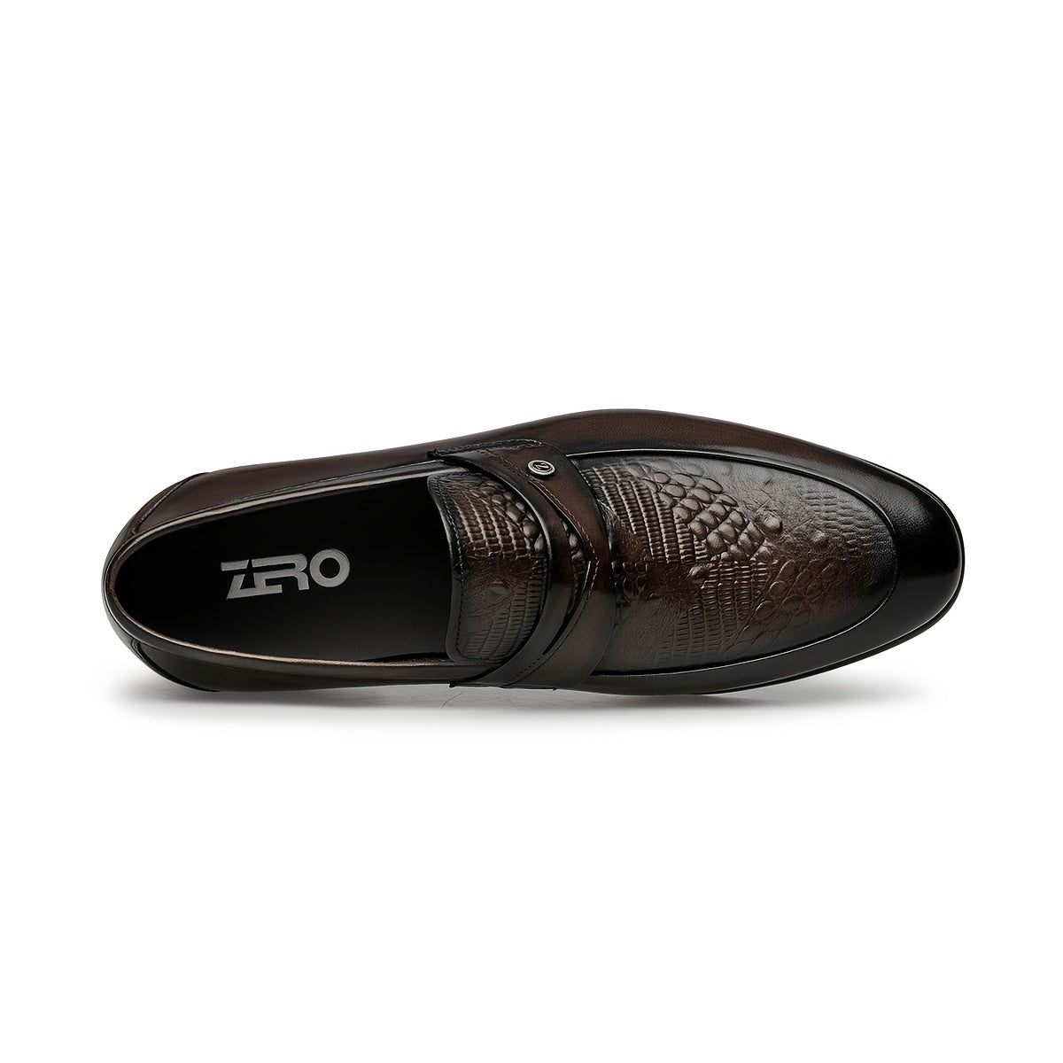 Men's Lightweight Leather Derby Shoes Slip-On Formal Business