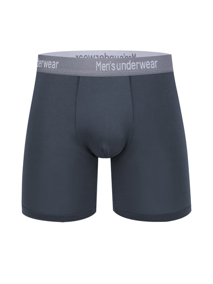 Men's Plus Size Long Briefs 4-Pack, Comfortable Polyester Blend