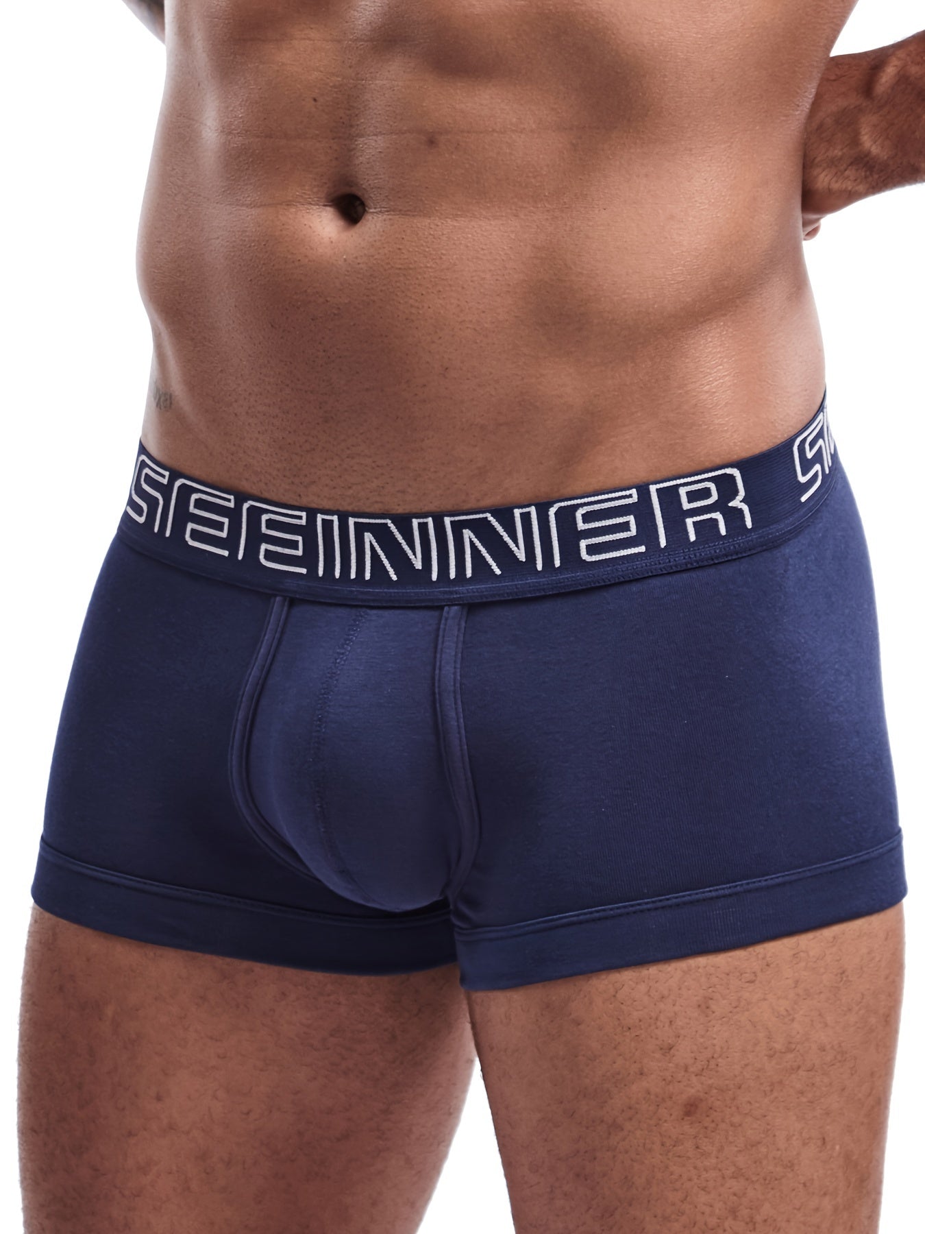 Men's Cotton Boxer Briefs 4-Pack - Breathable, Moisture-Wicking Fit