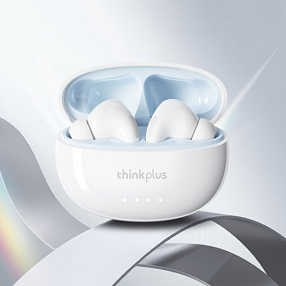 Lenovo ThinkPlus Hifi Panoramic Stereo Earbuds - Crystal Clear Sound, Ergonomic Design, Long Battery Life, Advanced Noise Cancellation, USB-C Fast Charging Case, Wireless Audio|Ergonomic Earbuds|Compact Design, Earbud Case