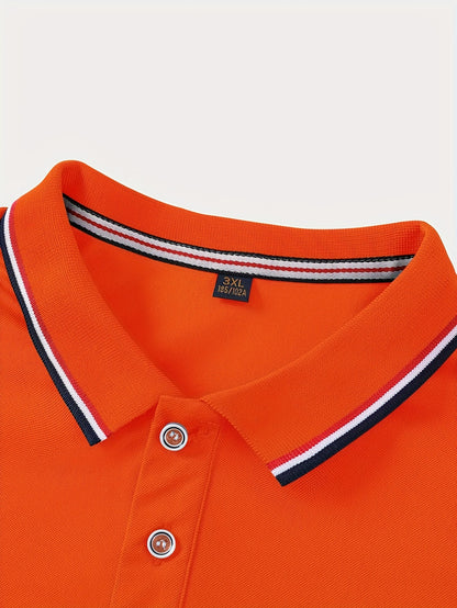 Golf Print Polo վերնաշապիկ, տղամարդու վերնաշապիկ, ամառային պատահական կարճաթև վերնաշապիկ