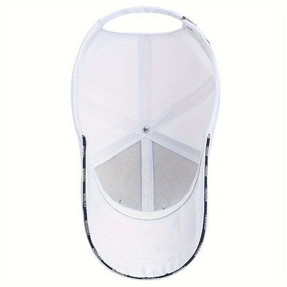 Simple Letter Embroidery Baseball Cap Hip Hop Solid Color Sports Hat Lightweight Adjustable Dad Hat For Women Men