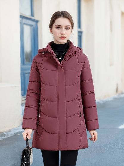 Կանացի էլեգանտ ձմեռային բաճկոն - Մազերի նման ուլունքաձև կոճակներով փակվող վերարկու, փքված չէ, ձեռքով լվացվող երկար թևքերով վերնազգեստ ցուրտ եղանակի համար (անկանոն և պաշտոնական) - սև բաճկոն առանց գոտու/պարագաների (պատրաստի կրելու), ձմեռային Ջա