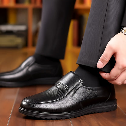 Men's Large Size Breathable Slip-On Business Casual Shoes