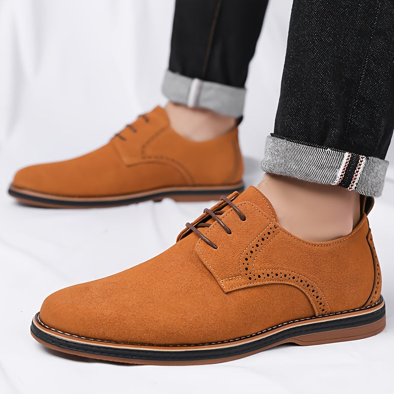 Men's Lace-Up Oxford Shoes, Casual Business, All-Season Comfort