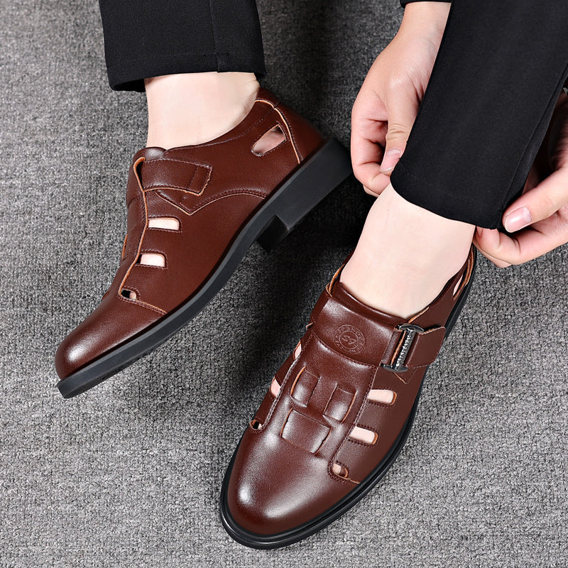 Men's Breathable Business Casual Loafers with Anti-Slip Sole