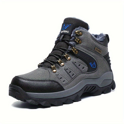 Winter Plus Velvet Warm Outdoor Hiking Shoes Men And Women Casual Sports Shoes Couples Large Size Shoes