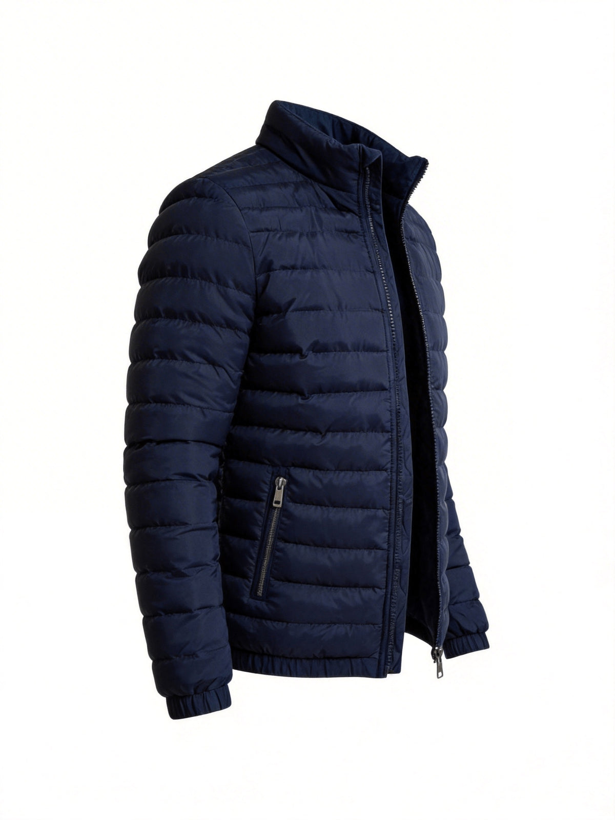 Men's Lightweight Windproof Casual Jacket with Stand Collar