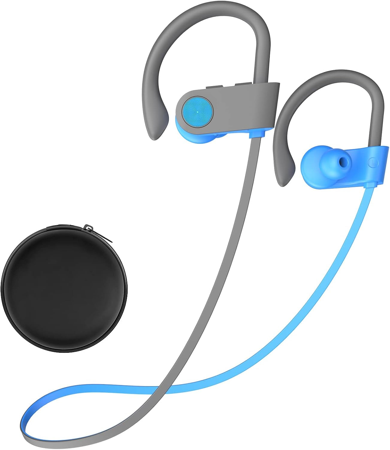 Stiive Bluetooth Headphones, 5.3 Wireless Sports Earbuds IPX7 Waterproof with Mic, Stereo Sweatproof In-Ear Earphones, Noise Cancelling Headsets for Gym Running Workout, 16 Hours Playtime - Greenblack