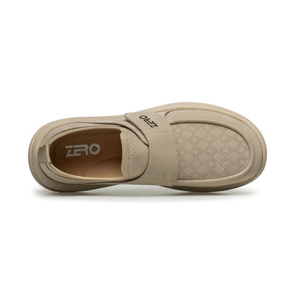Men's Breathable Casual Canvas Shoes with Hook and Loop Fastener