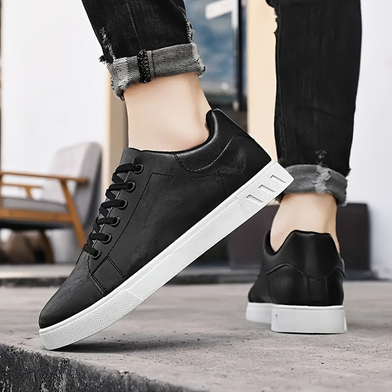 Men's Casual Sneakers - Slip-Resistant, Durable & Comfortable Lace-Up Skate Shoes, Suitable for Every Season - ayq