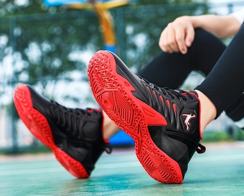 [sneakers] Extra-Large Outdoor Trail Shoes for Men, Featuring Slip Resistance, Shock Absorption, Durability, Trendy Basketball Design, Versatile Sports Footwear, Lightweight Comfort, Casual Style, Soft Sole, And Rebound Train