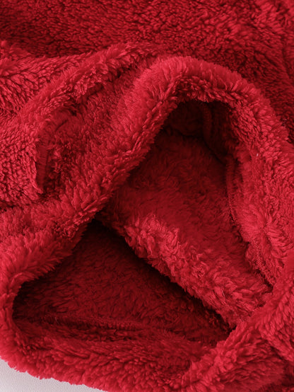 Two-Piece Cute Girls' Autumn/Winter Set: Long Sleeve Hooded Plush Butterfly Top with Pants, Perfect for Daily Outdoor Wear. Cozy Faux Fur Fabric - Essential Indoor & Winter Accessory and Holiday Gift Idea, Perfect for Outdoor