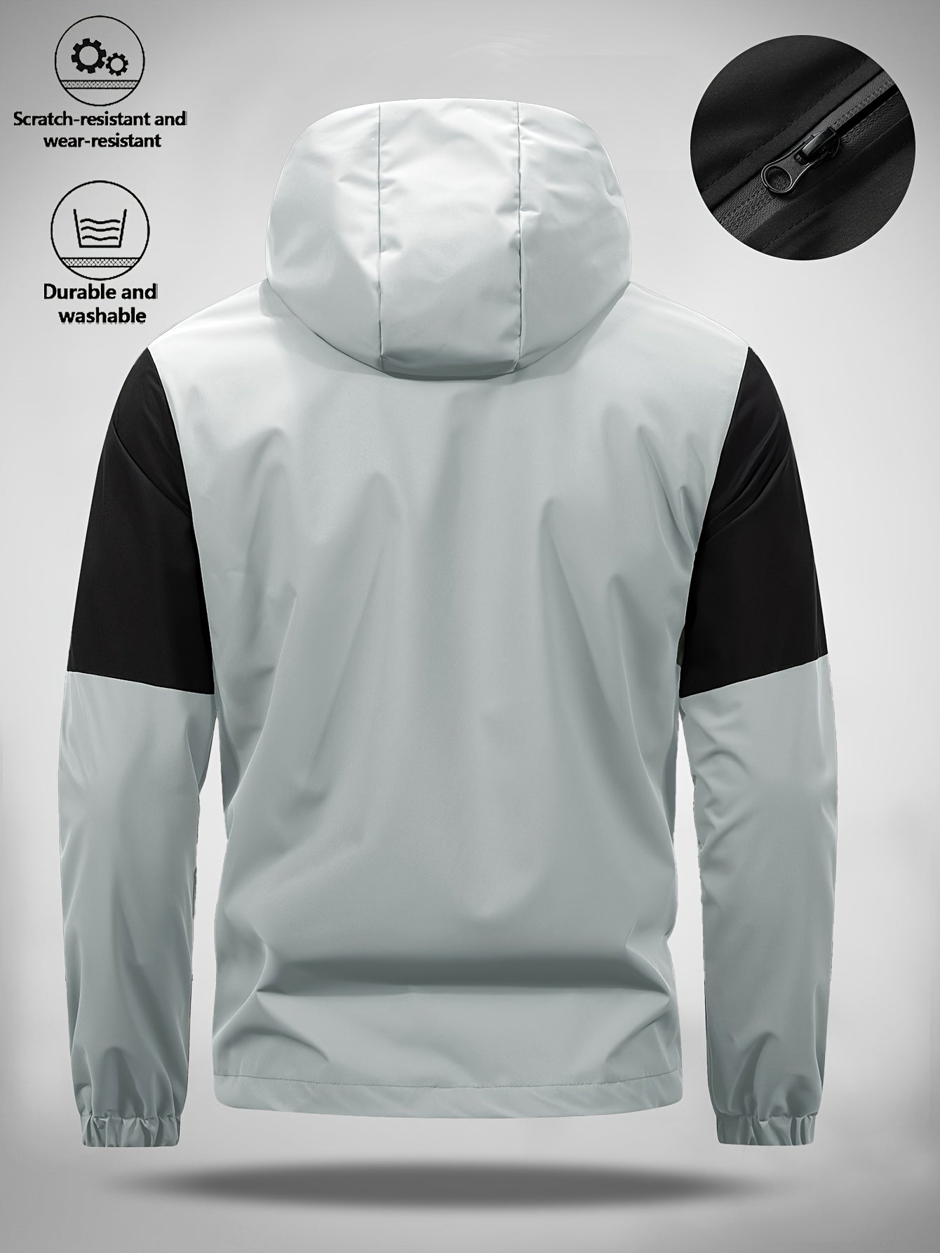Men's Casual Softshell Hooded Jacket with Bull Logo