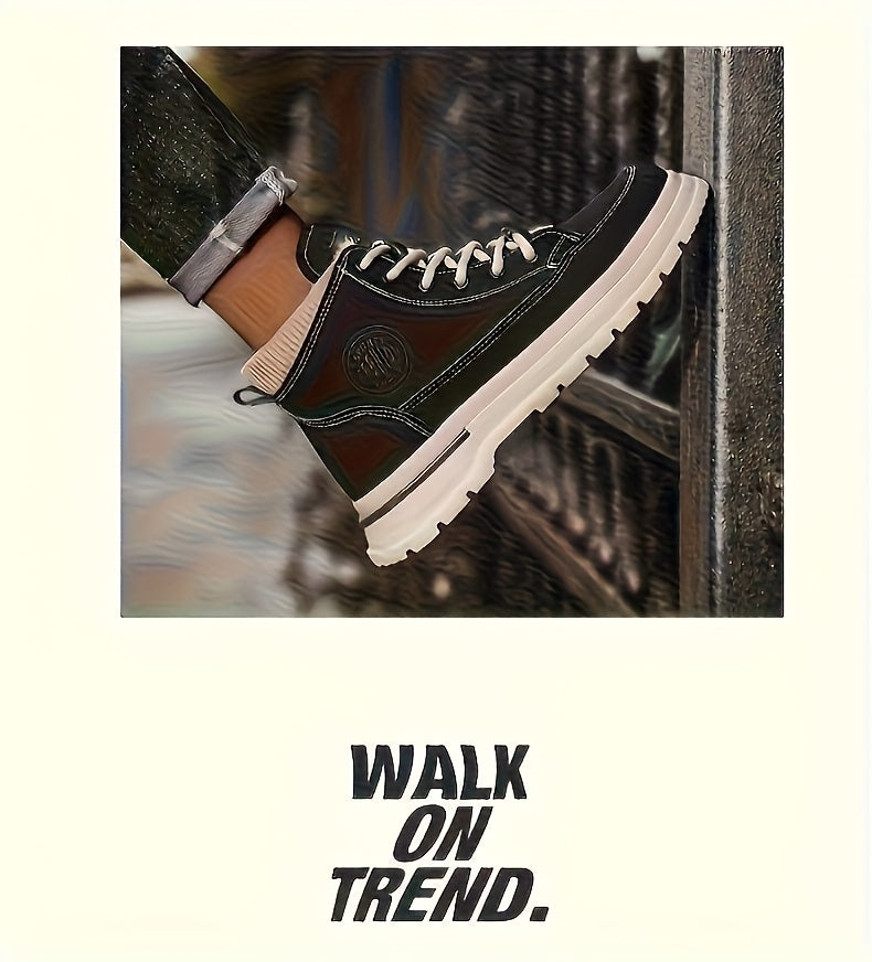 Տղամարդկանց ձմեռային կոշիկներ, հաստացված արտաքին հագուստի համար նախատեսված արշավային կոշիկներ, նորաձև բազմակողմանի աշխատանքային կոշիկներ, բրիտանական կարճ կոշիկներ