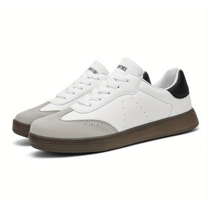 DJSUNNYMIX Women's Casual Sneakers - Stylish Low-Top Walking Shoes with PU Cover Upper, EVA Sole, and Fabric Lining for All-Day Comfort - Perfect for Outdoor Activities and Casual Attire, Ladies Sneakers