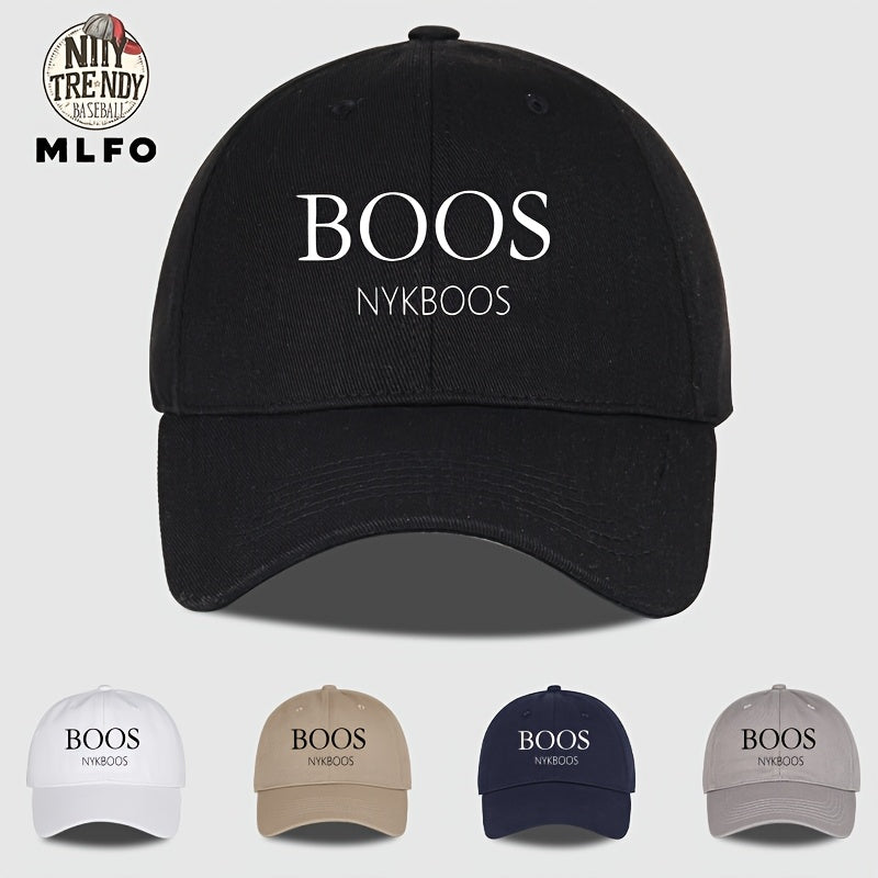 MLFO ամենօրյա «BOOS NYKBOOS» բեյսբոլի գլխարկ, թեթև պոլիեսթերից, կարգավորվող չափսերով, կոր եզրով, ձեռքով լվացվող, 5 գույն, Շնորհակալության օրվա և Հայրերի օրվա նախշերով