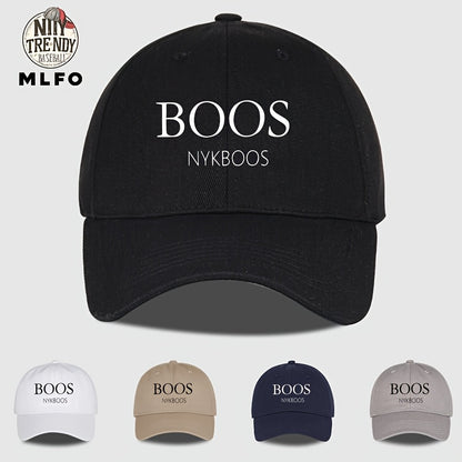 MLFO ամենօրյա «BOOS NYKBOOS» բեյսբոլի գլխարկ, թեթև պոլիեսթերից, կարգավորվող չափսերով, կոր եզրով, ձեռքով լվացվող, 5 գույն, Շնորհակալության օրվա և Հայրերի օրվա նախշերով