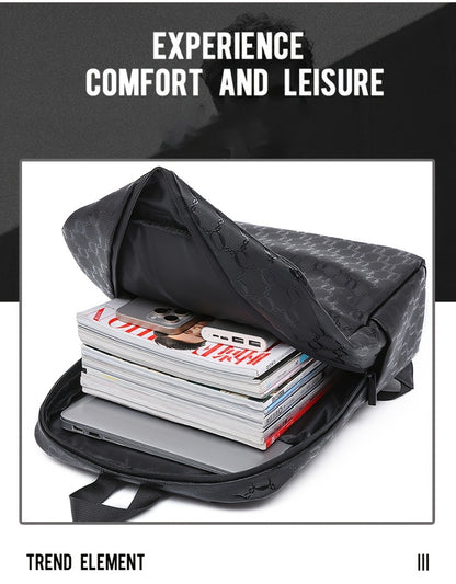 Extra Large Capacity Backpack - Durable PVC Fabric, Stylish Black Design with Multiple Compartments and Padded Laptop Section - Perfect for College, Business, and Travel   Versatile Computer Bag  Business Backpack   Multi-Fu