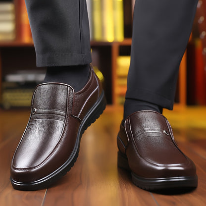 Men's Slip-On Business Casual Shoes All-Season Comfort