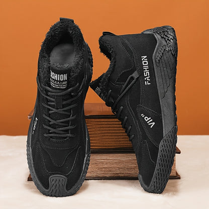 Զեղչված ձմեռային կոշիկներ, որոնք տաք են, հարմարավետ և պատված են բրդյա կտորով K2373-1