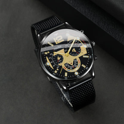 Գործնական, առօրյա տղամարդու քվարցային ժամացույցի և ապարանջանի հավաքածու - մինիմալիստական ​​աքսեսուար, կատարյալ նվեր նրա համար