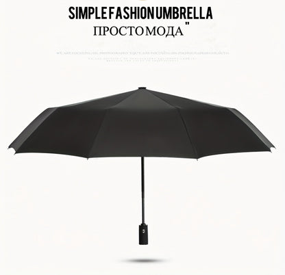 Automatic Open/Close, Windproof Tri-Fold Umbrella - Durable, Thickened Canopy for Enhanced Rain Protection, Ideal for Business Use, Automatic Folding Umbrella
