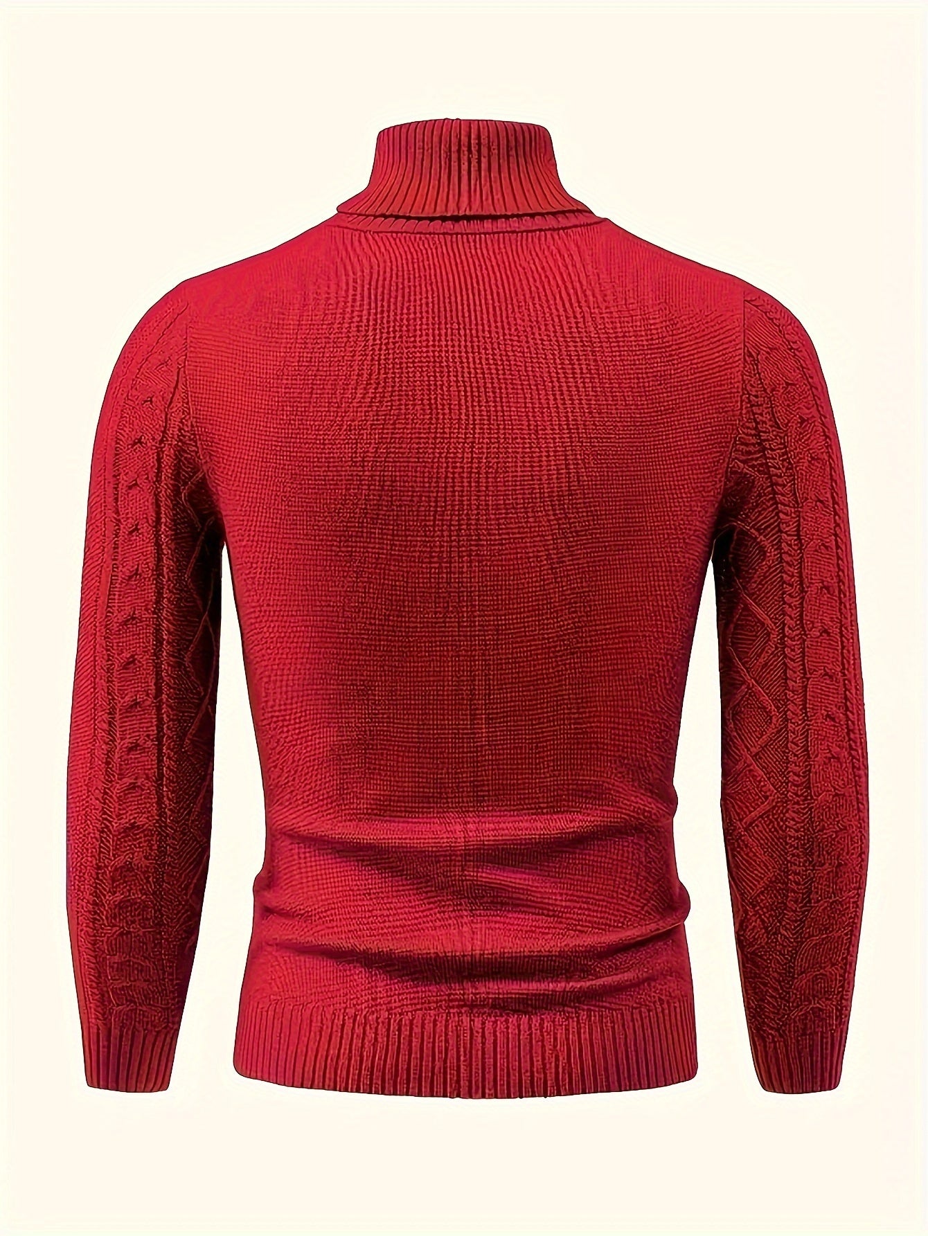 2024 New Cross-Border Men'S Plaid Knit Pullover Sweater (Men'S Warm Top)