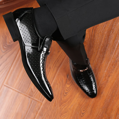 Men's Oxford Dress Shoes - Breathable Low-Top Business & Casual