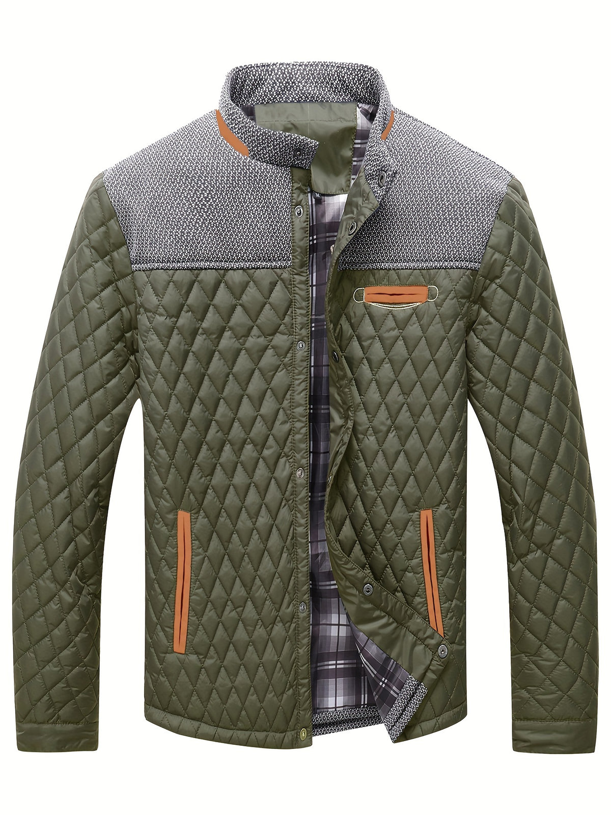Men's Lightweight Warm Polyester Baseball Jacket for Hunting