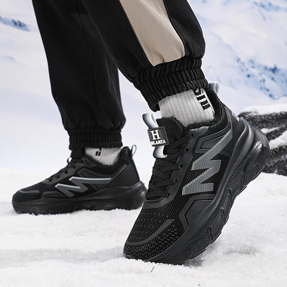 Men's/Unisex All-Weather Winter Thermal Snow Boots with Air -like Absorption, Heavy-Duty Traction Tread & Warm PU Upper - All-Terrain, Ice Walking, Casual Outdoor Shoes for Year-Round Wear (No