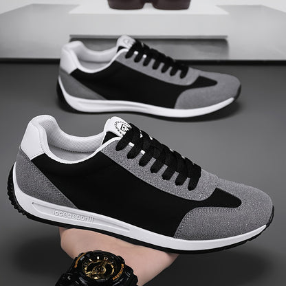 Men'S Casual Sneakers - Navy & Gray, Breathable, Anti-Sweat, Soft Sole, Durable, Lace-Up Design, All-Season Comfort, Outdoor & Casual Wear, Casual Footwear | Modern Casual Sneakers | Comfortable Footwear