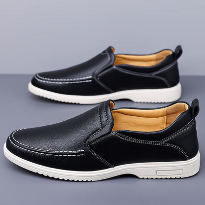 Men's All-Season Casual Flat Shoes - Slip-On Oxford & Derby Style