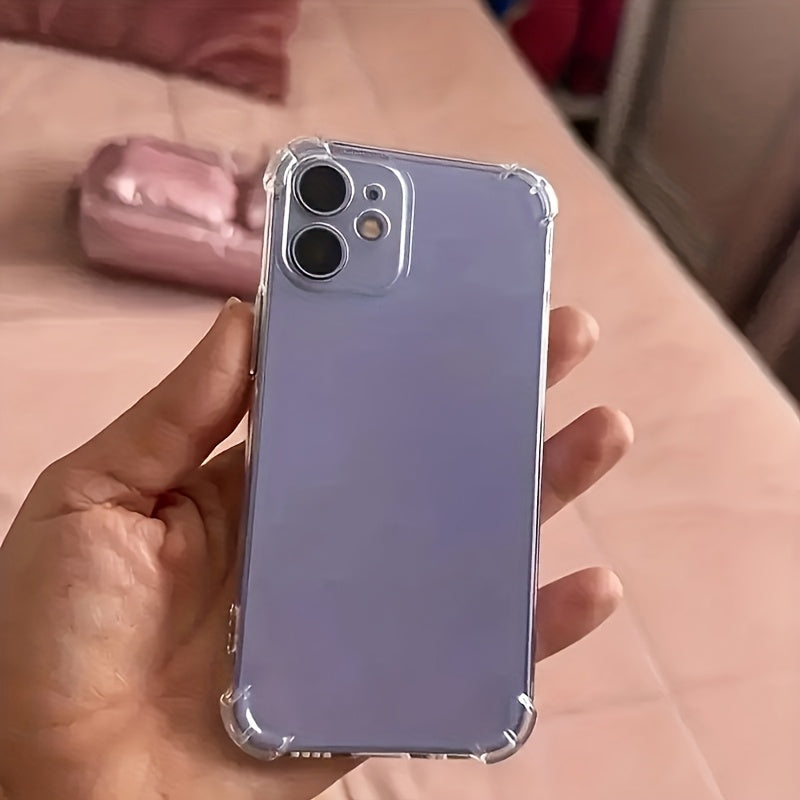 Luxury Transparent Shockproof TPU Phone Case for iPhone