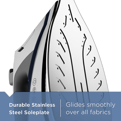 BLACK+DECKER Allure Professional Steam Iron, 30% More Steam, Precision Tip, Stainless Steel Soleplate, Vertical Steam Function