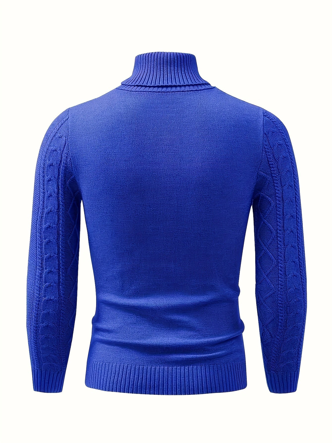 2024 New Cross-Border Men'S Plaid Knit Pullover Sweater (Men'S Warm Top)