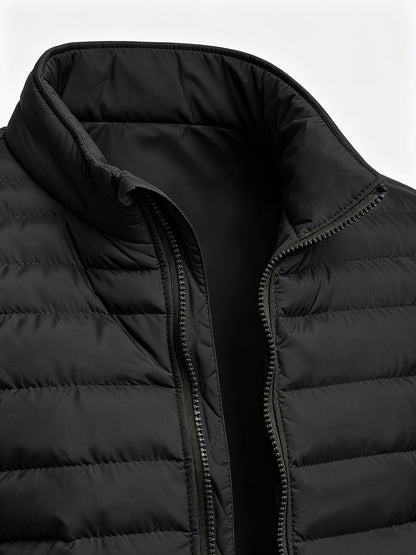 Men's Slim Fit Lightweight Stand Collar Windproof Jacket
