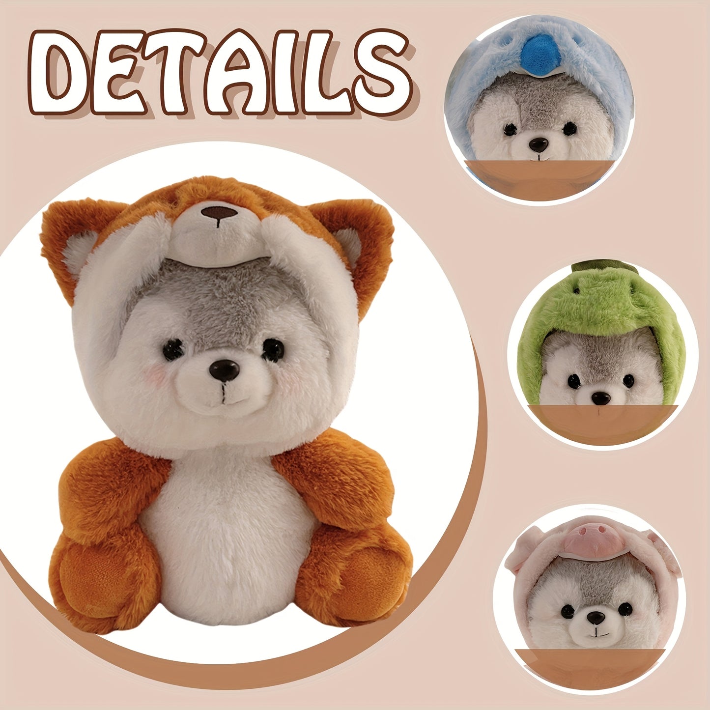20Cm/7.87In Cute Cartoon Animal Plushies - Soft, Huggable, And Vibrant Stuffed Creatures for Birthday, Halloween, Thanksgiving, And Christmas Presents, Decor, And Collectibles