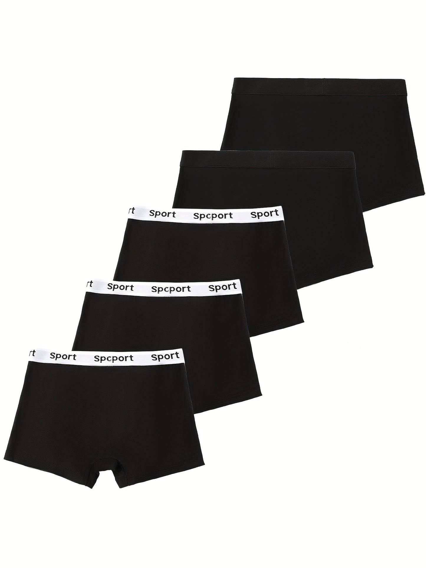 5-Pack Boys' Cotton Boxer Briefs with Sports Prints, Regular Fit