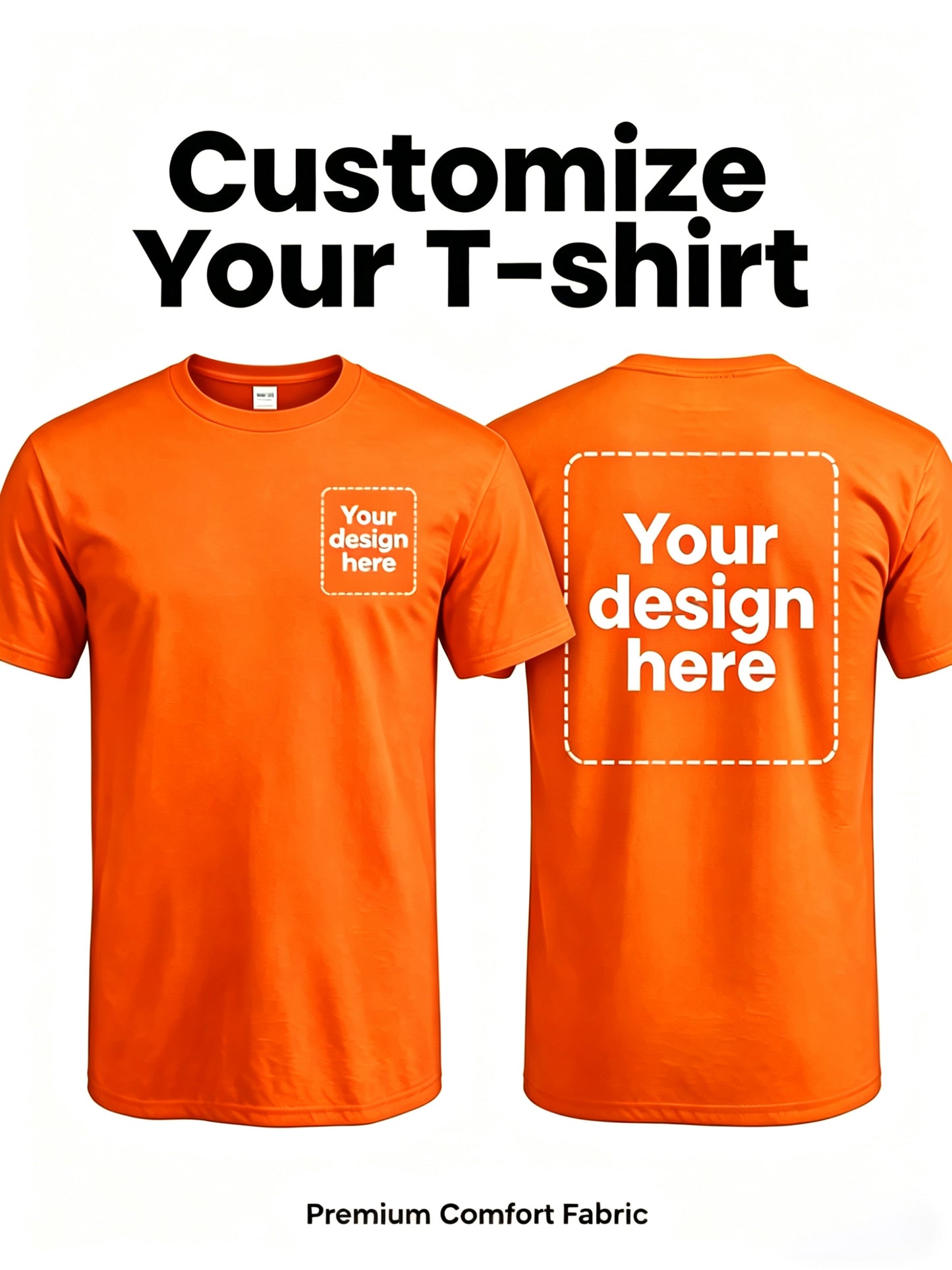 Men's Custom Polyester Crew Neck T-Shirt - Casual Summer Wear