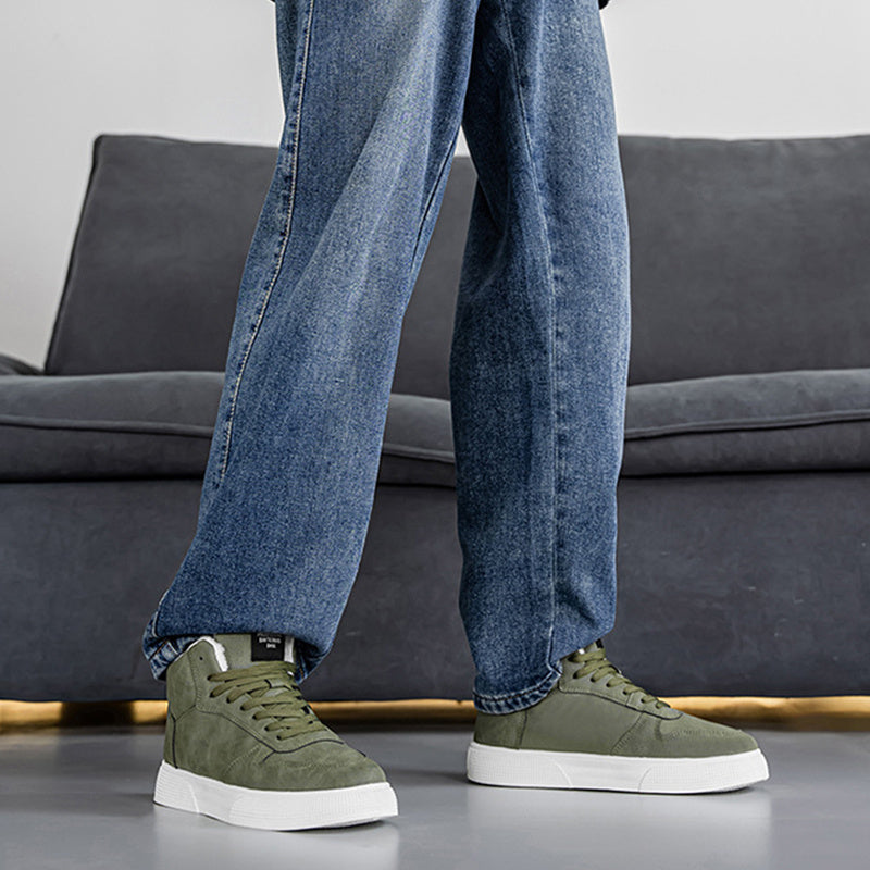 Men's Retro Winter Casual Sneakers with Soft Rubber Sole