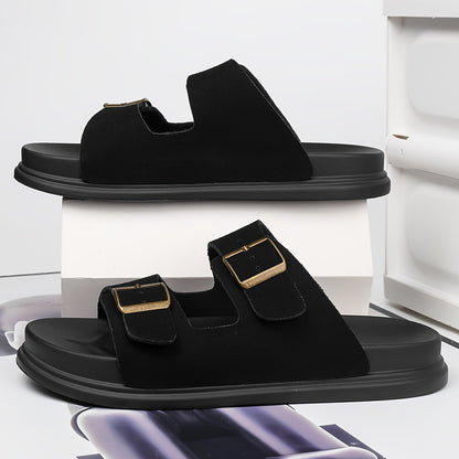 Unisex Casual Slip-On Soft PU Sole Open-Toe Slippers