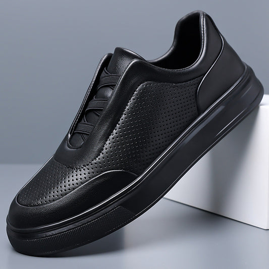 Men's Lightweight Casual Slip-On Shoes with Soft PU Soles - ayq