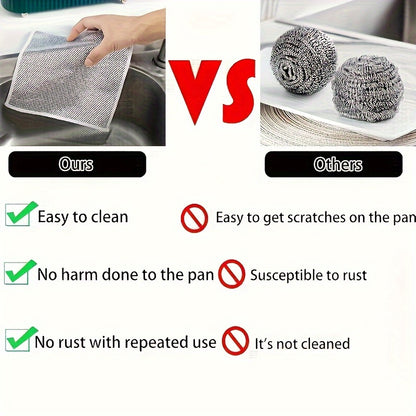 20/10/5 Pack Ultra-Fine Mesh Non-Stick Oil-Free Cleaning Cloths, Reusable & Highly Absorbent, Gentle on Surfaces, Space-Themed Knit Fabric, Solid Color, Hand Wash, for Kitchen Stove, Sink, Pots, Range Hood - Modern Christmas